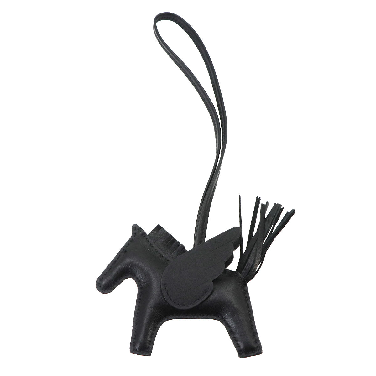 Rodeo Pegasus PM Bag Charm Agneau Milo Veau Swift So Black
