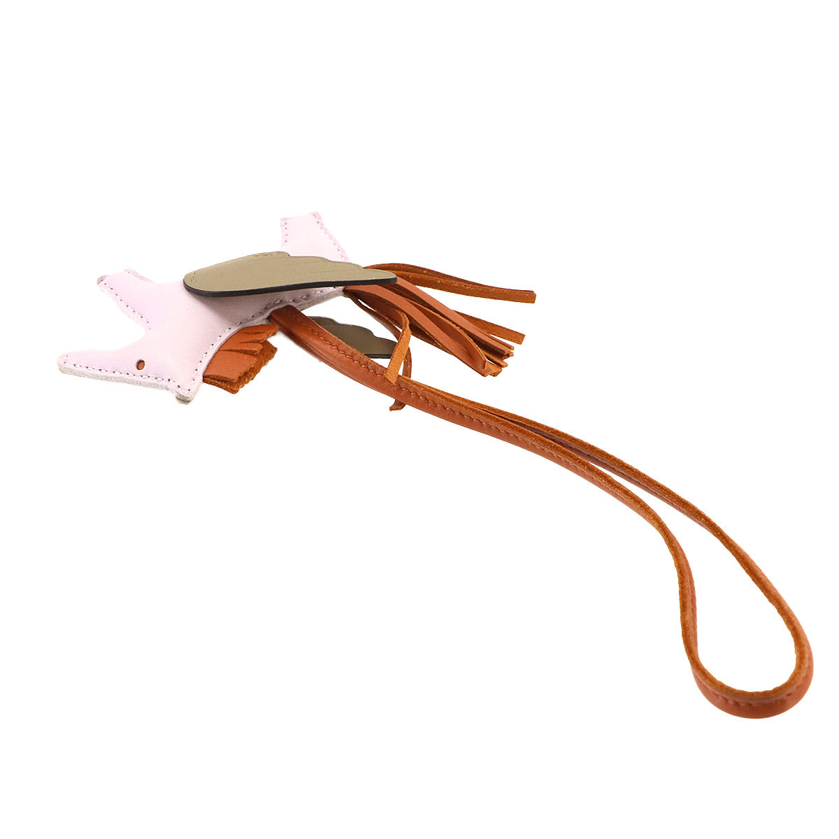 Rodeo Pegasus PM Bag Charm Agneau Milo Mauve pale Beige marfa