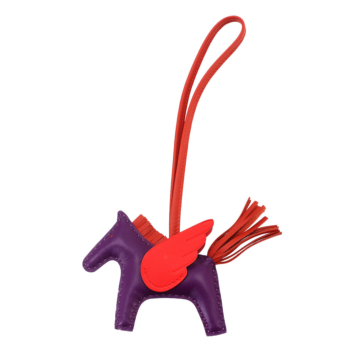 Rodeo Pegasu PM Bag Charm Agneau Milo Veau Swift Violet