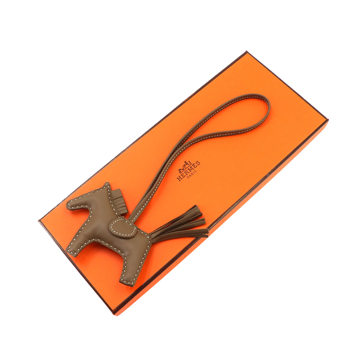 Rodeo PM Bag Charm Agneau Milo Etoupe Accessory