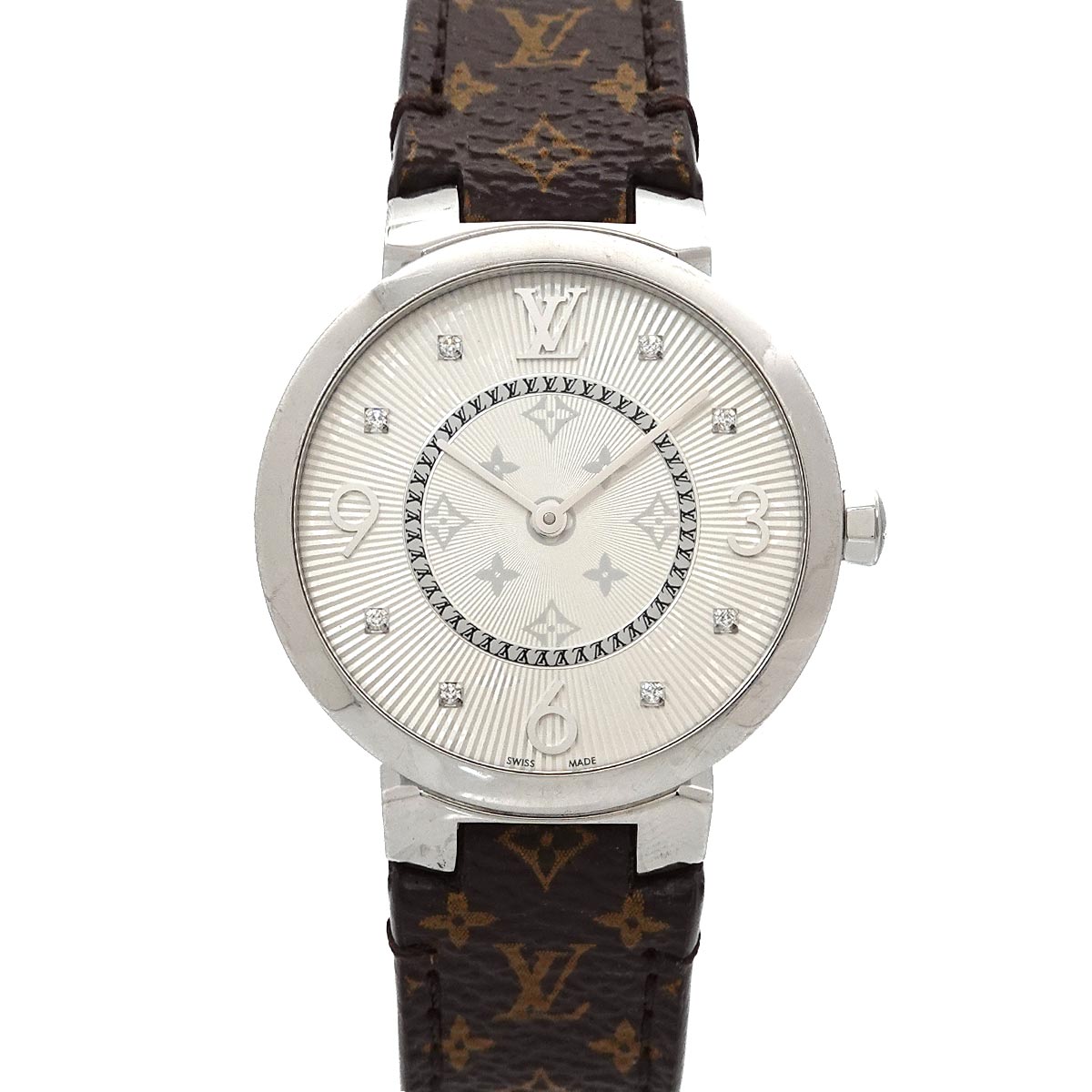 Tambour Monogram Q13MJ 8P Diamond Ladies watch