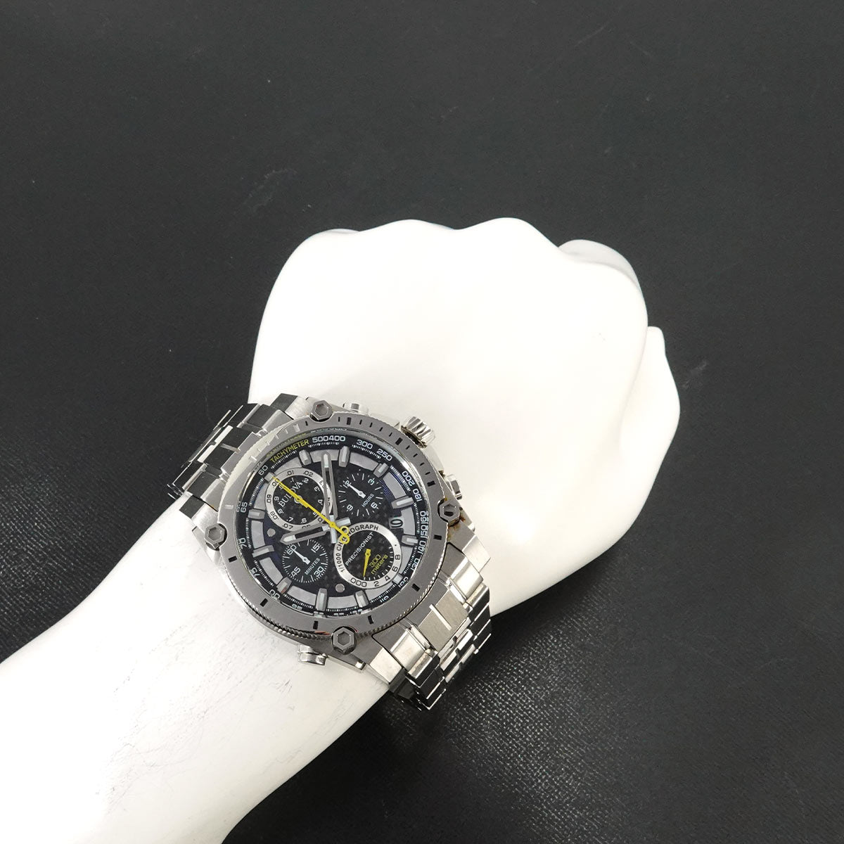 Precisionist 96B175 Date Quartz Black Dial Mens Watch