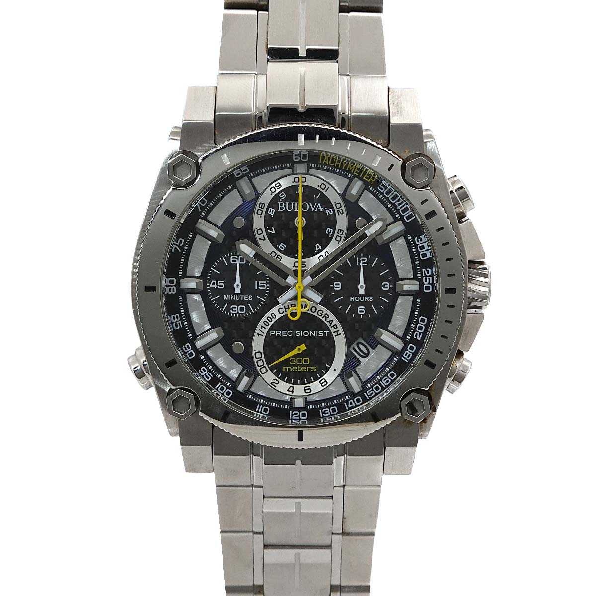 Precisionist 96B175 Date Quartz Black Dial Mens Watch