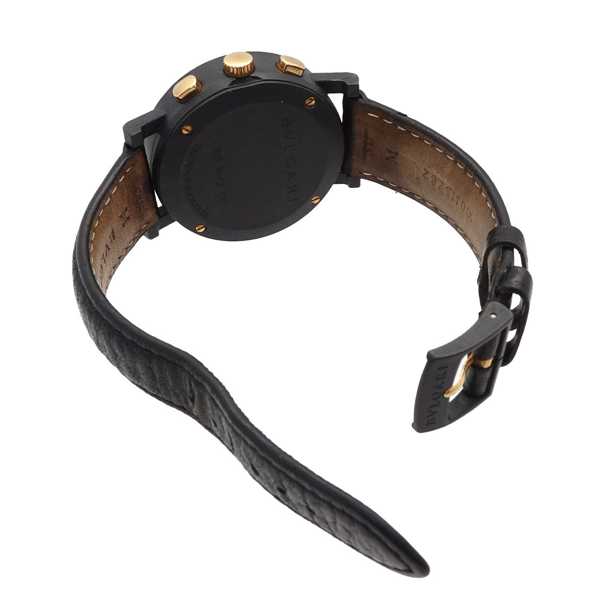 BVLGARIBVLGARI BB38CLCH Chronograph Quartz Black Dial Mens