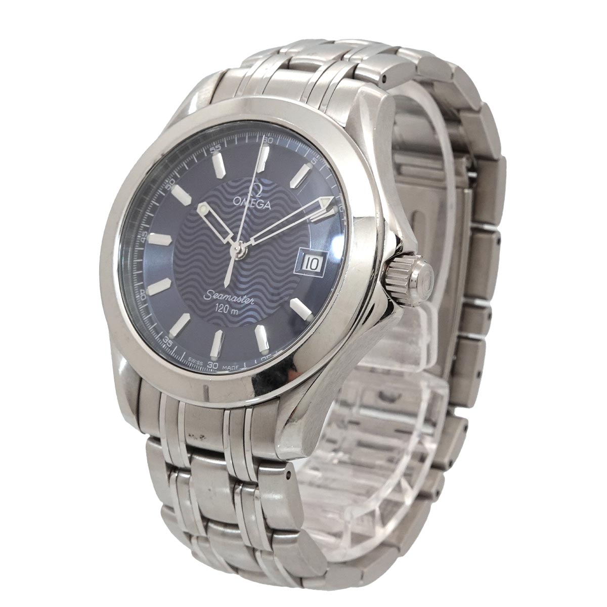 Seamaster 120m 2511 81 Quartz Date Navy Dial Mens Watch