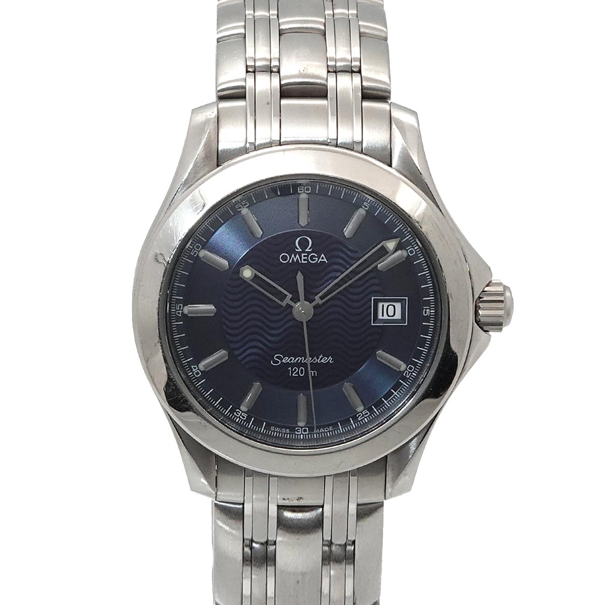 Seamaster 120m 2511 81 Quartz Date Navy Dial Mens Watch