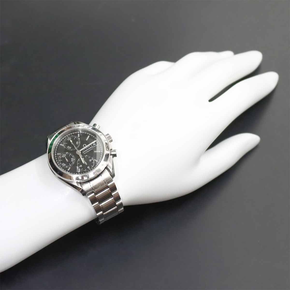 Speedmaster Date 3513 50 Chronograph Automatic Black Dial Mens
