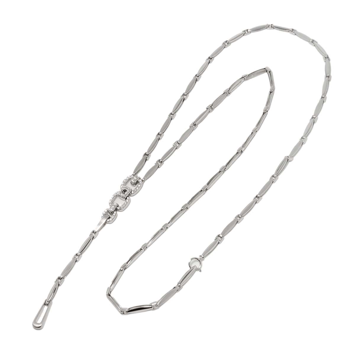 Diamond 0.67ct Necklace 18K White Gold 750