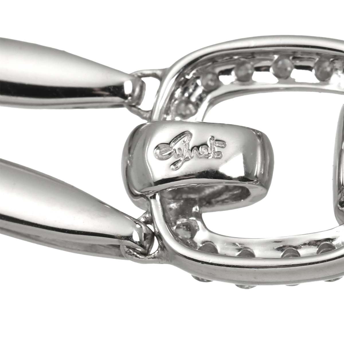 Diamond 0.67ct Necklace 18K White Gold 750