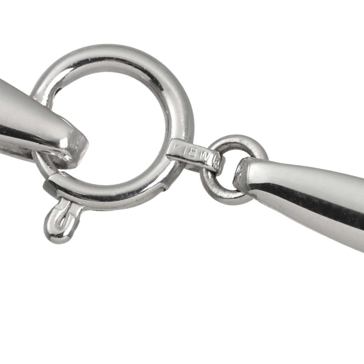 Diamond 0.67ct Necklace 18K White Gold 750