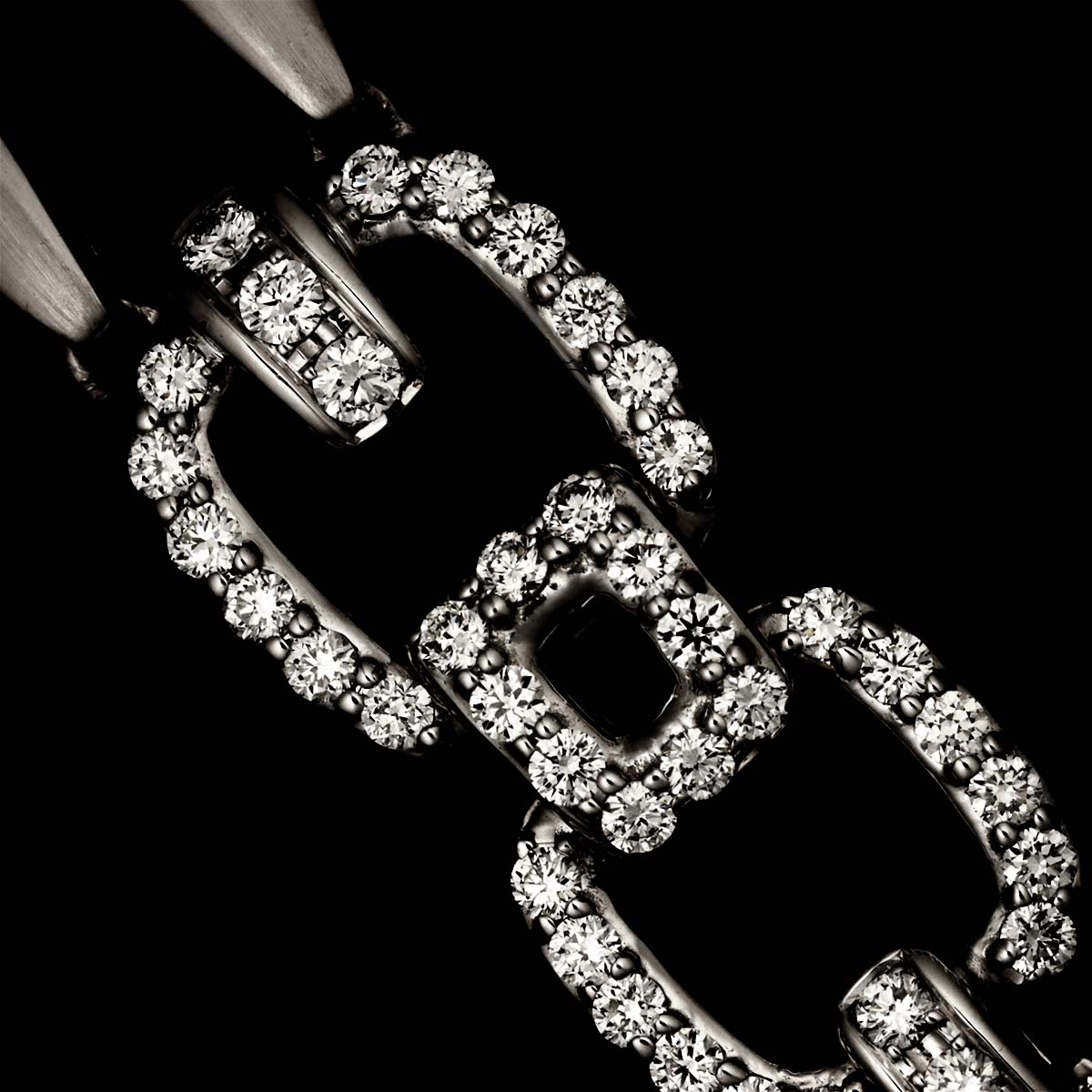 Diamond 0.67ct Necklace 18K White Gold 750
