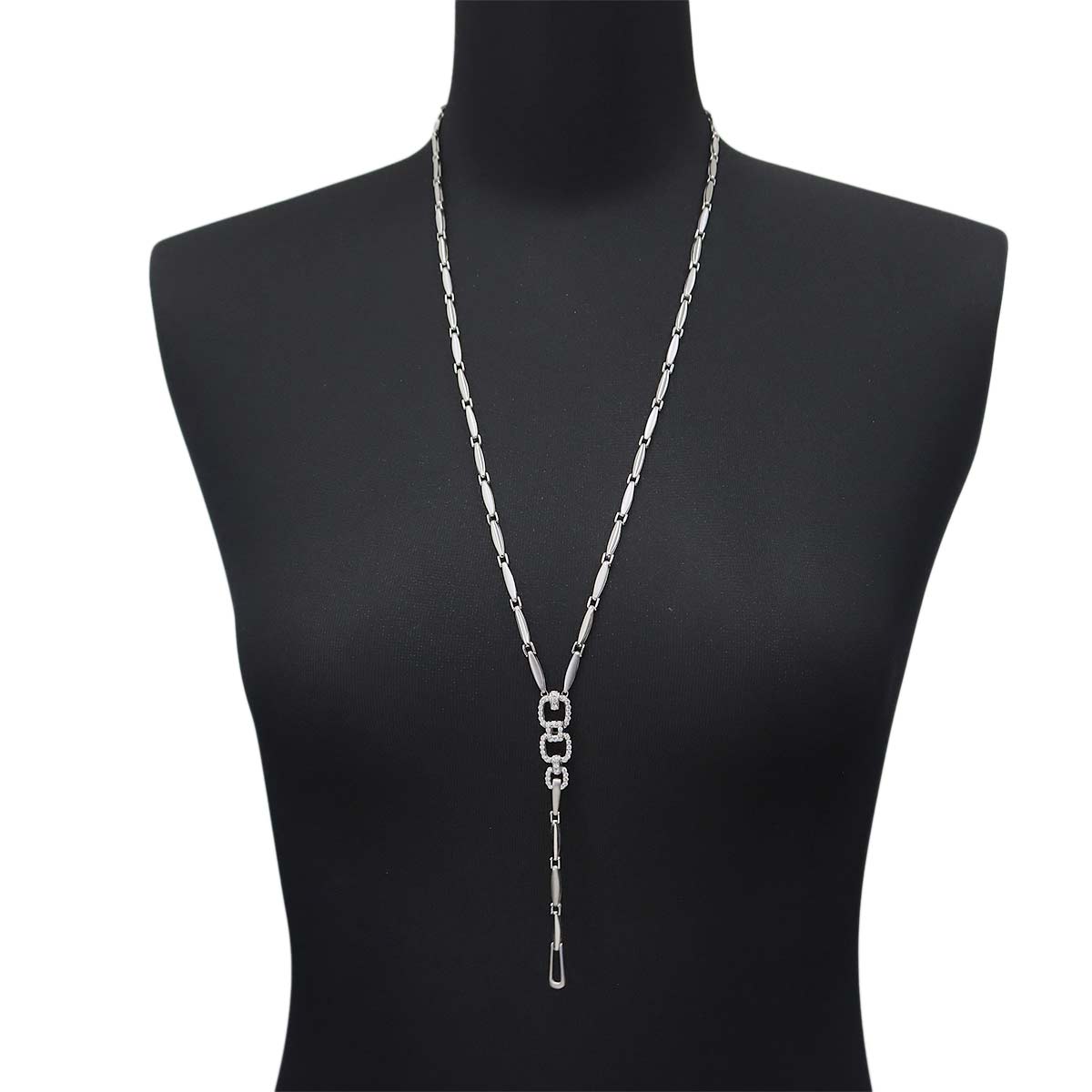 Diamond 0.67ct Necklace 18K White Gold 750