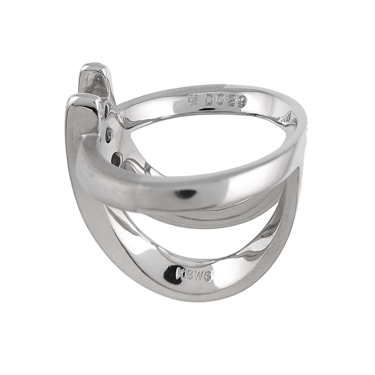 Diamond 0.29ct Ring 18K WG 750 Size7.75-8(US)