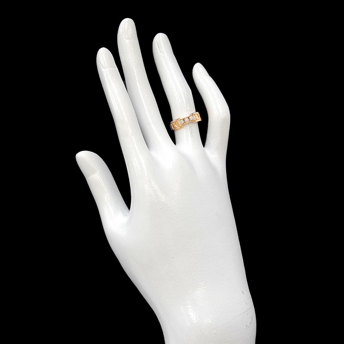 Atlas Ring Diamond 18K PG Pink Gold 750 Size4(US)