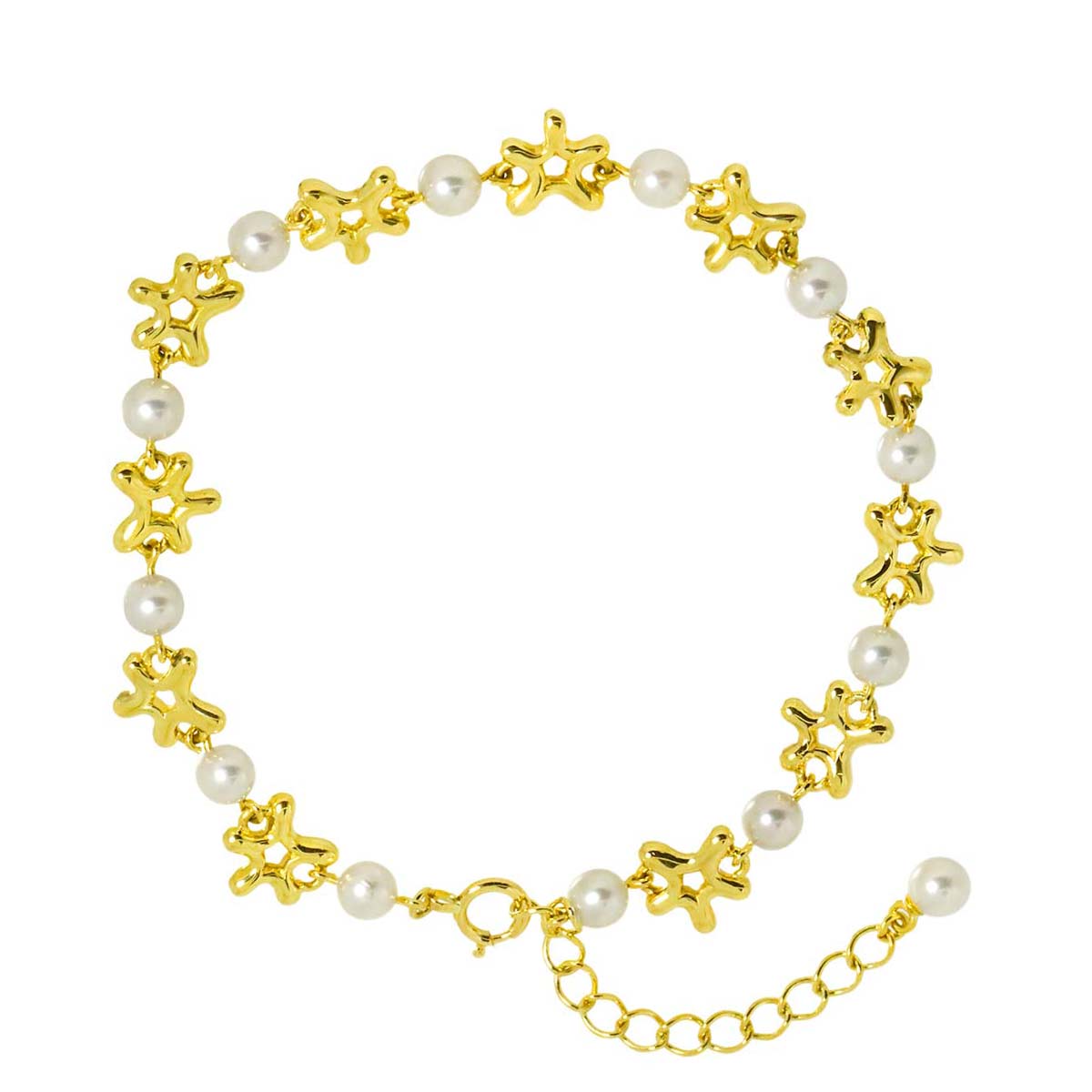 Baby Pearl 3.8mm Bracelet 18K Yellow Gold 750