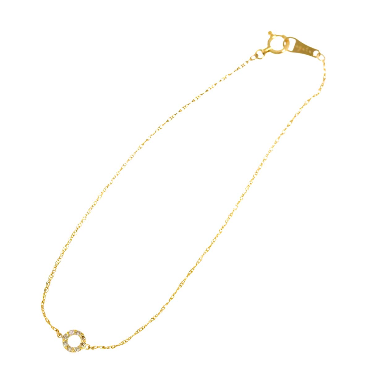 Diamond 0.05ct Bracelet 18K Yellow Gold 750