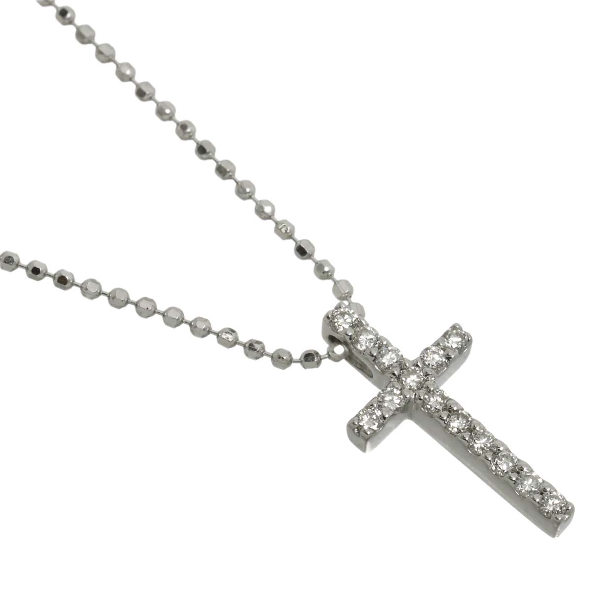 Diamond 0.12ct Necklace 18K WG 750