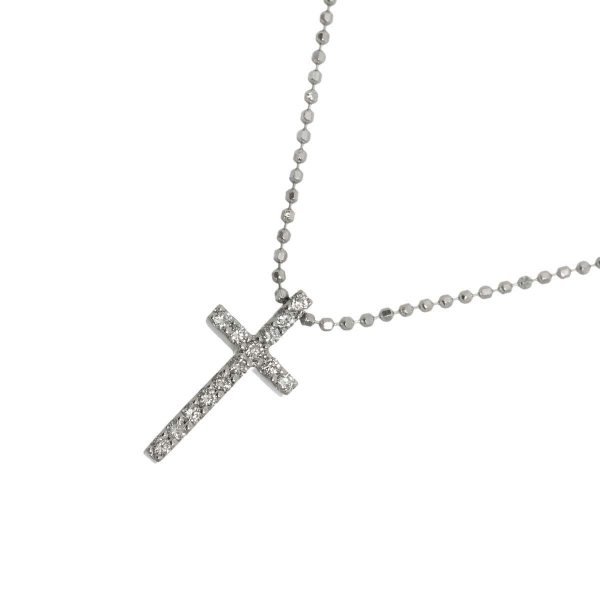 Diamond 0.12ct Necklace 18K WG 750