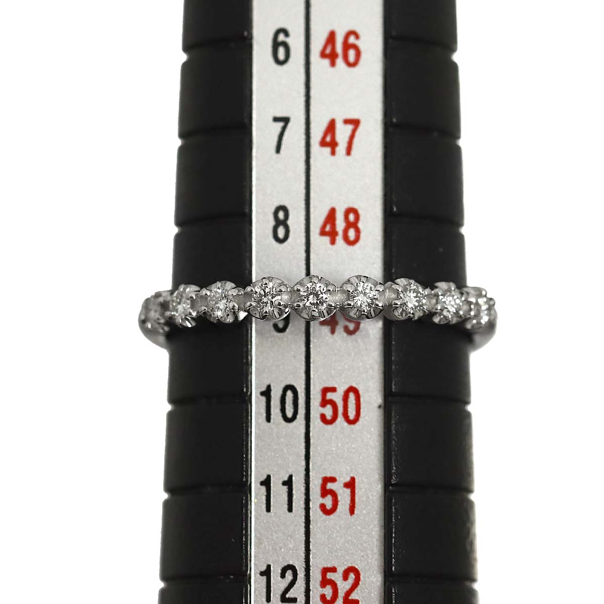 Diamond 0.12ct Ring 18K WG 750 Size4.75-5(US)