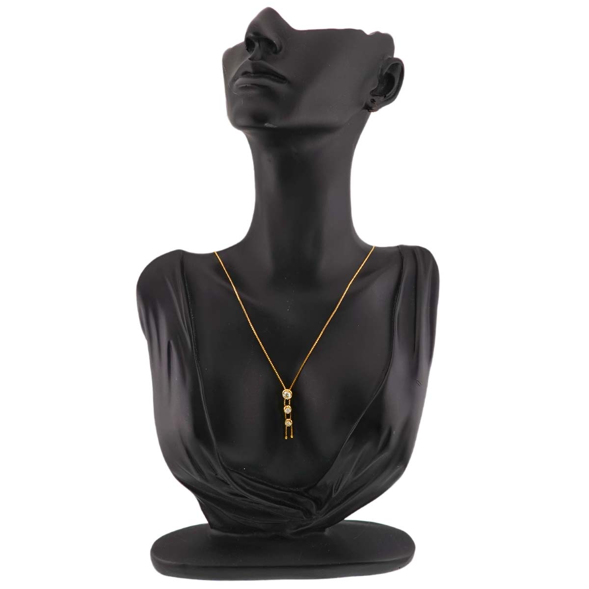Trilogy Diamond 0.59ct Necklace 18K YG 750
