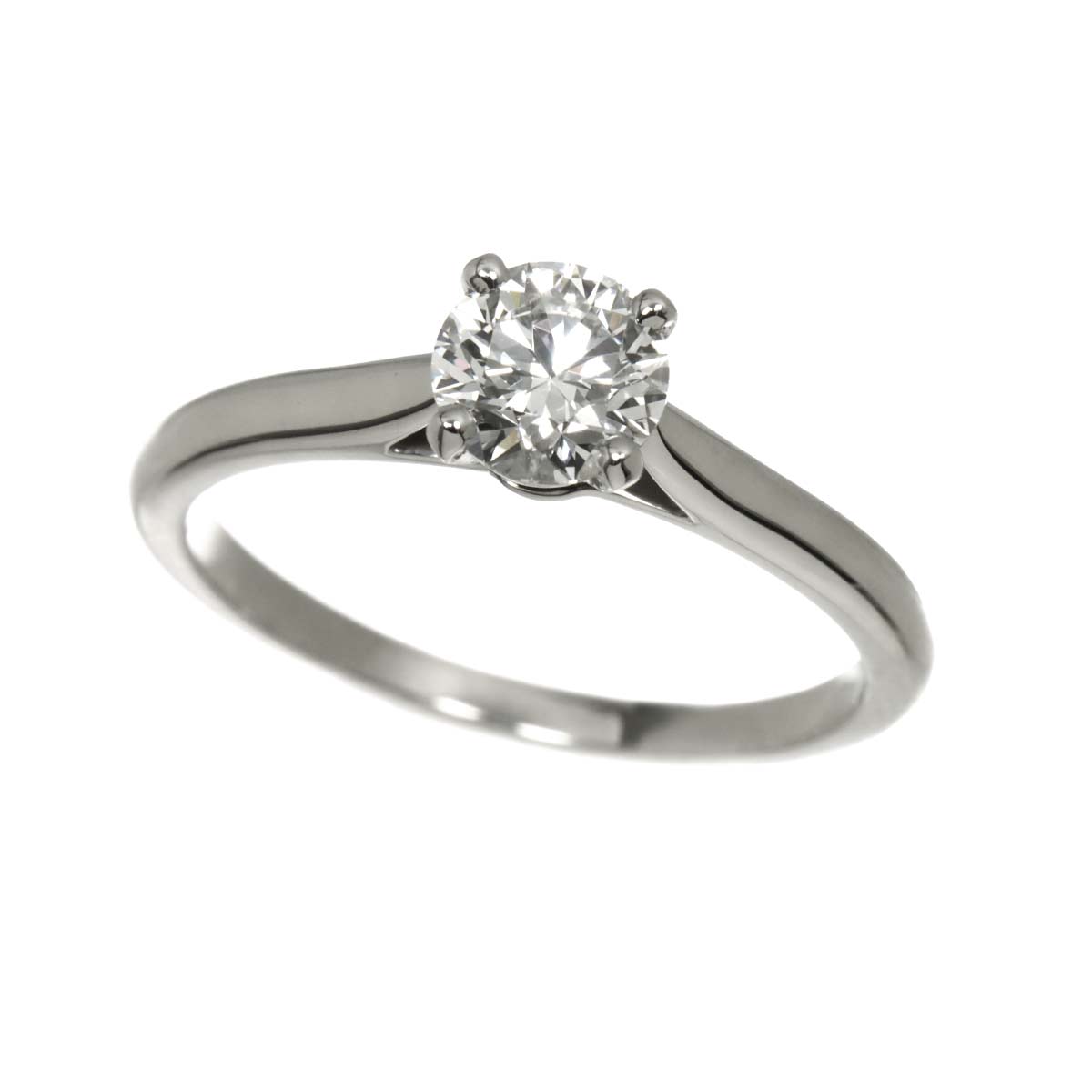 Diamond 0.61ct H/VS1/3EX Ring Platinum size51 5.5-5.75(US)