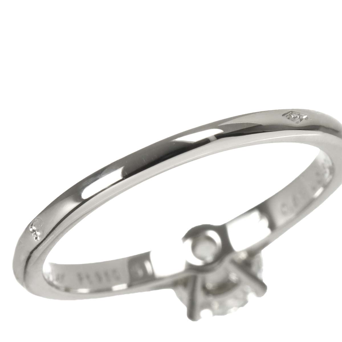 Diamond 0.61ct H/VS1/3EX Ring Platinum size51 5.5-5.75(US)
