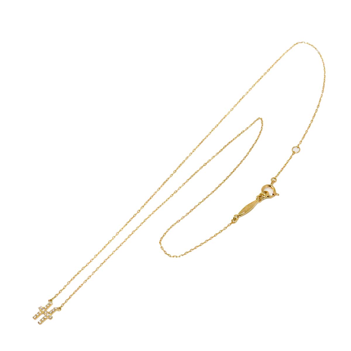Diamond 0.07ct Necklace 18K Yellow Gold 750