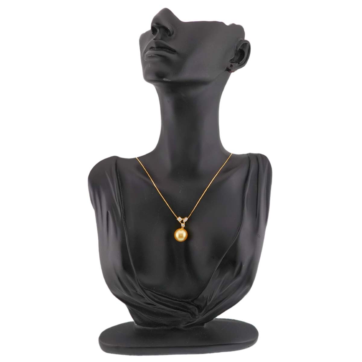 South Sea pearl 13.0mm Diamond 0.23ct Necklace 18K YG 750