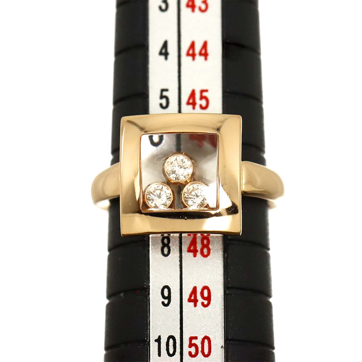 Happy Diamond Ring 18K PG 750 Size3.75-4(US)
