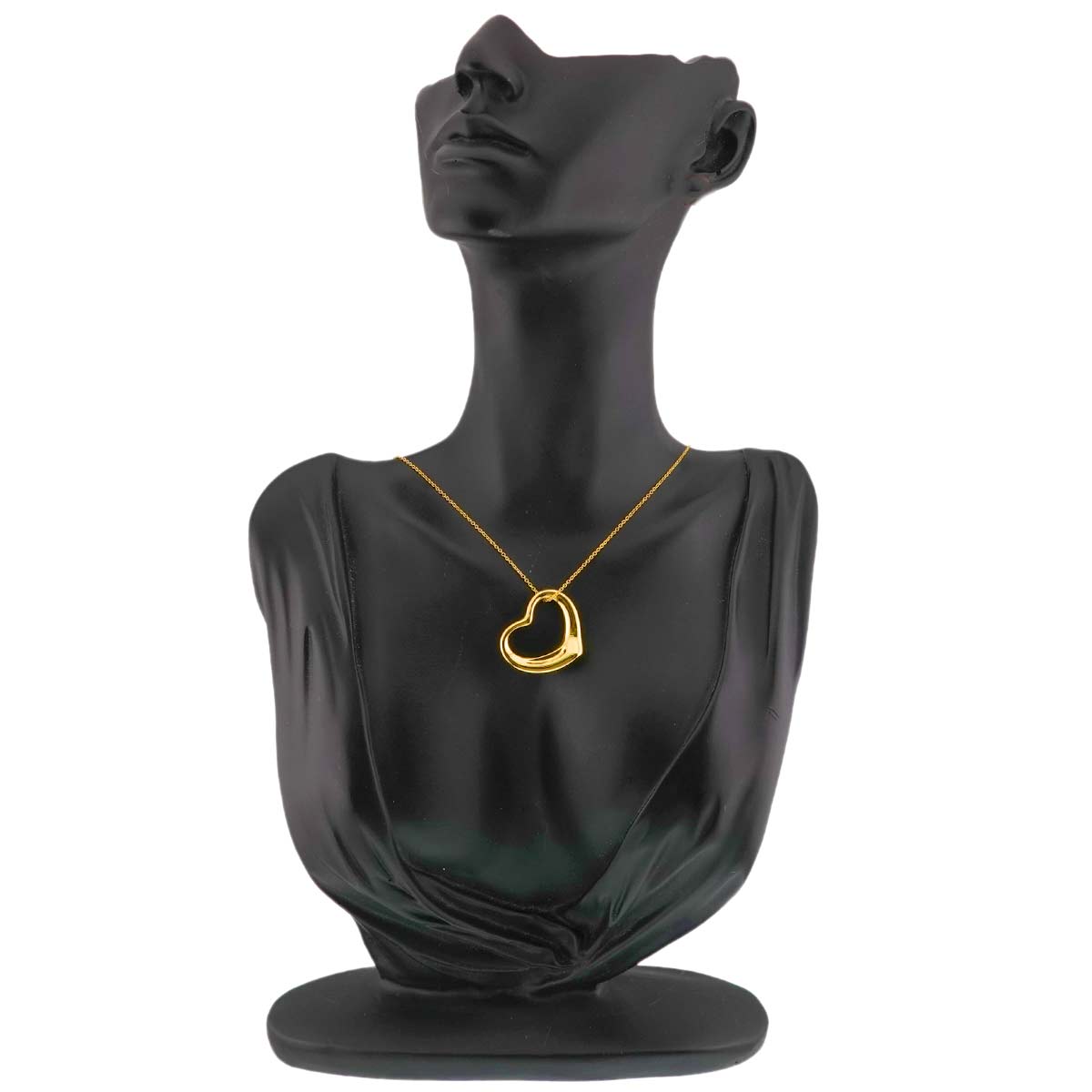 Open Heart Necklace 18K Yellow Gold 750
