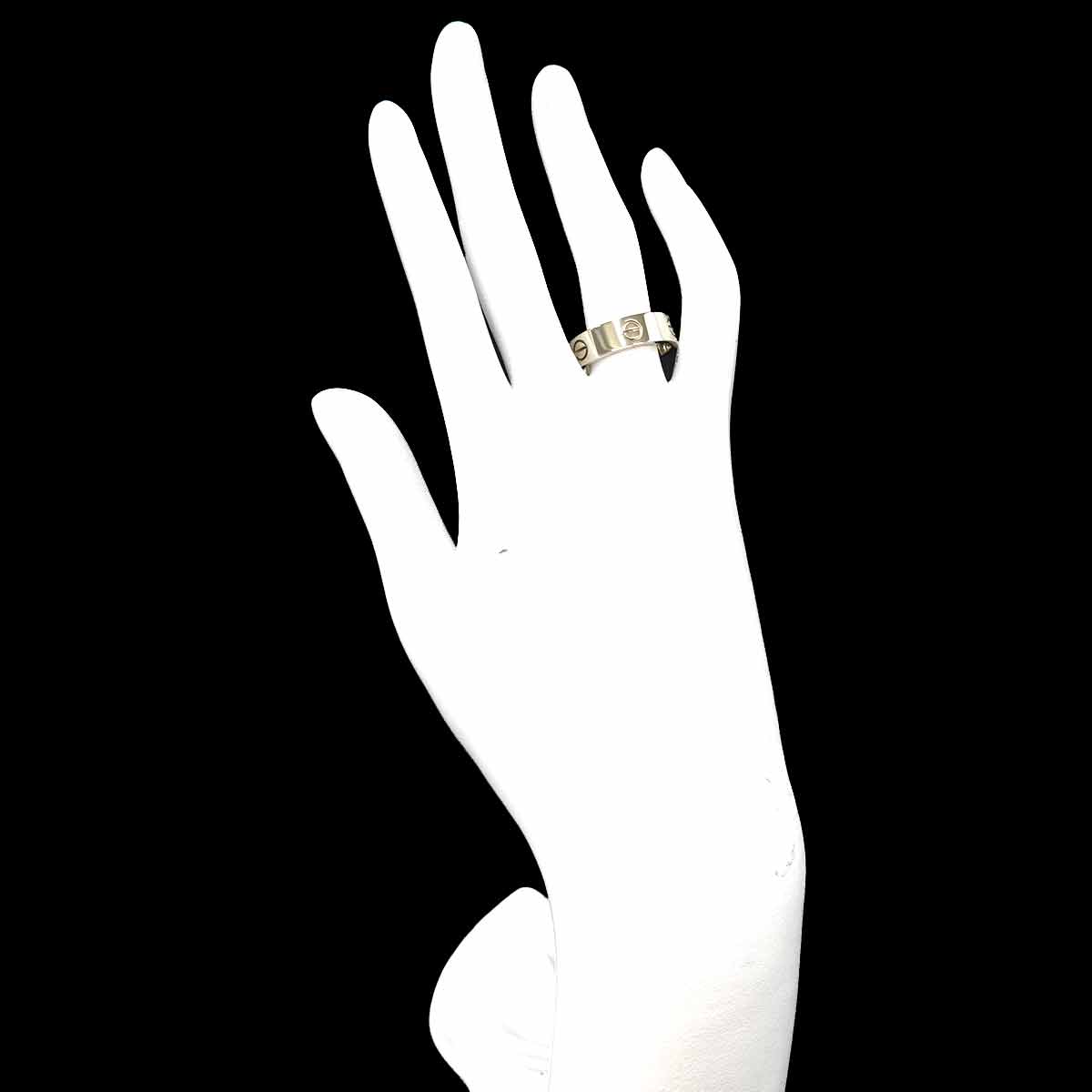 Love Ring 18K White Gold 750 size60 8.75(US)