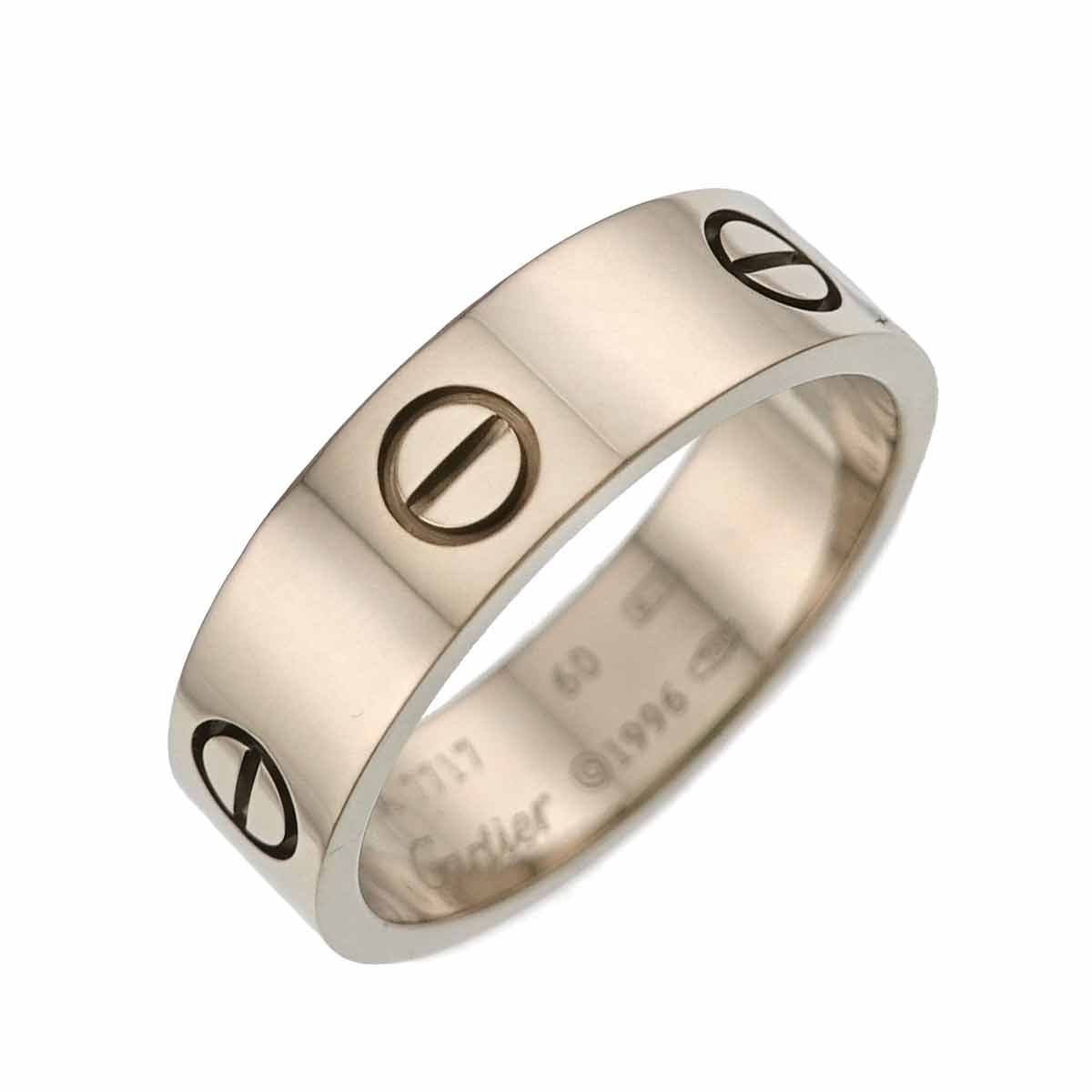 Love Ring 18K White Gold 750 size60 8.75(US)