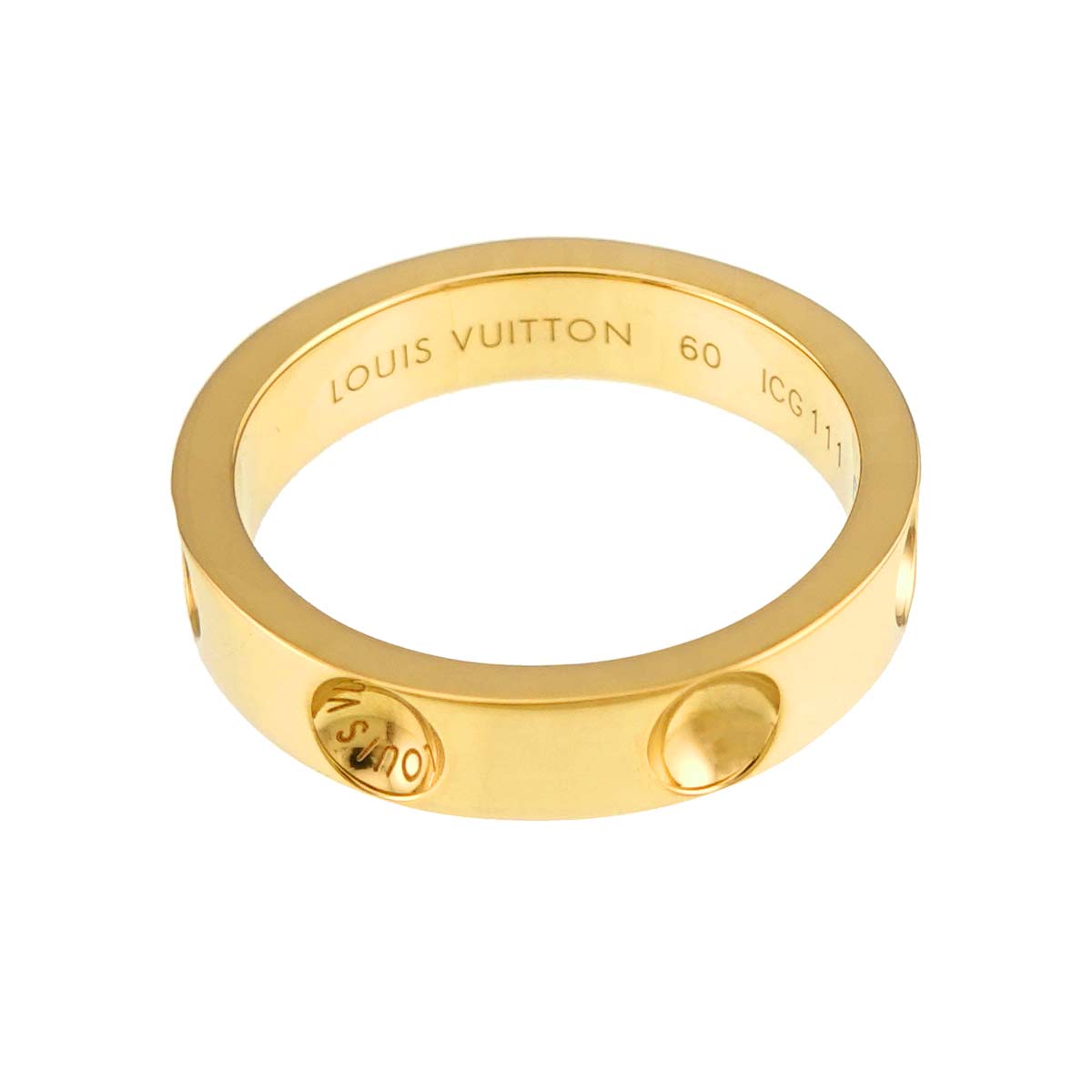 Petite Berg Anplant Ring 18K YG 750 size60 8.75-9(US)