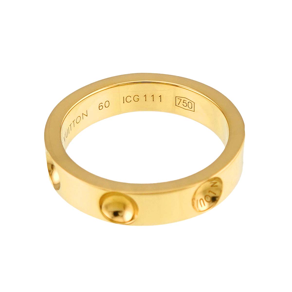 Petite Berg Anplant Ring 18K YG 750 size60 8.75-9(US)
