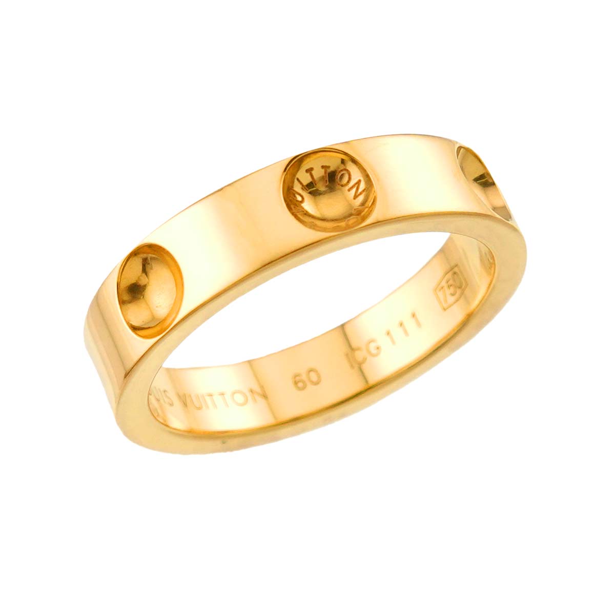 Petite Berg Anplant Ring 18K YG 750 size60 8.75-9(US)