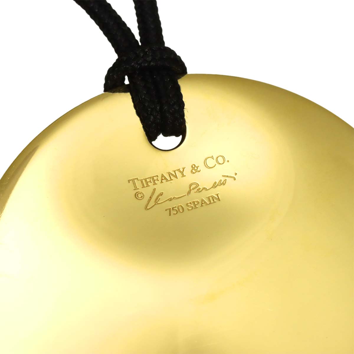Round motif Necklace 18K Yellow Gold 750