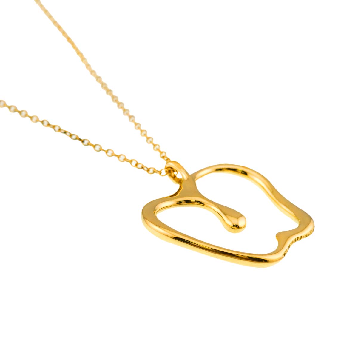 Apple Large Long Necklace 18K Yellow Gold 750