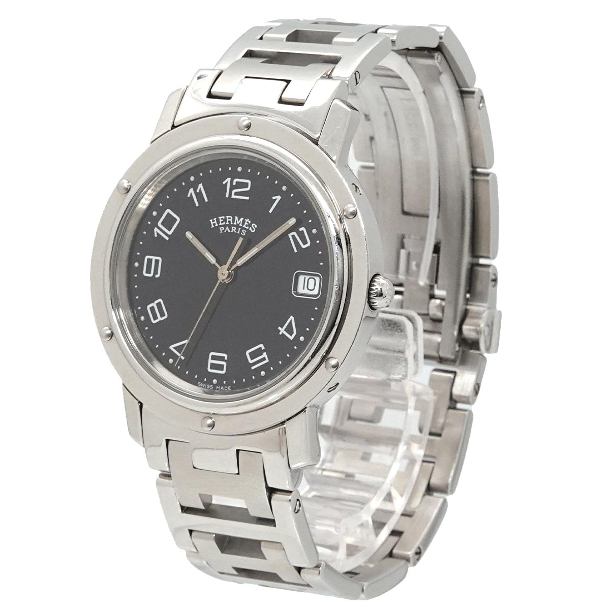 Clipper CL6 710 Quartz White Dial Date Mens Watch