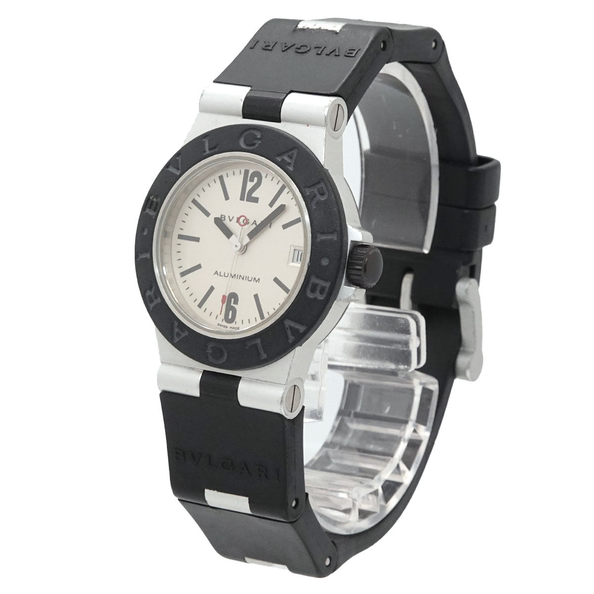 Aluminum AL32A Date Quartz Silver Dial Ladies Watch