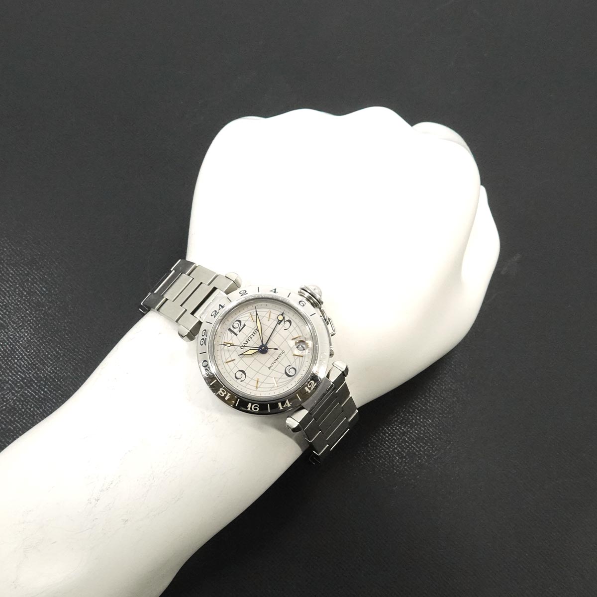 PashaC Meridian GMT W31029M7 Automatic Silver Dial Boys