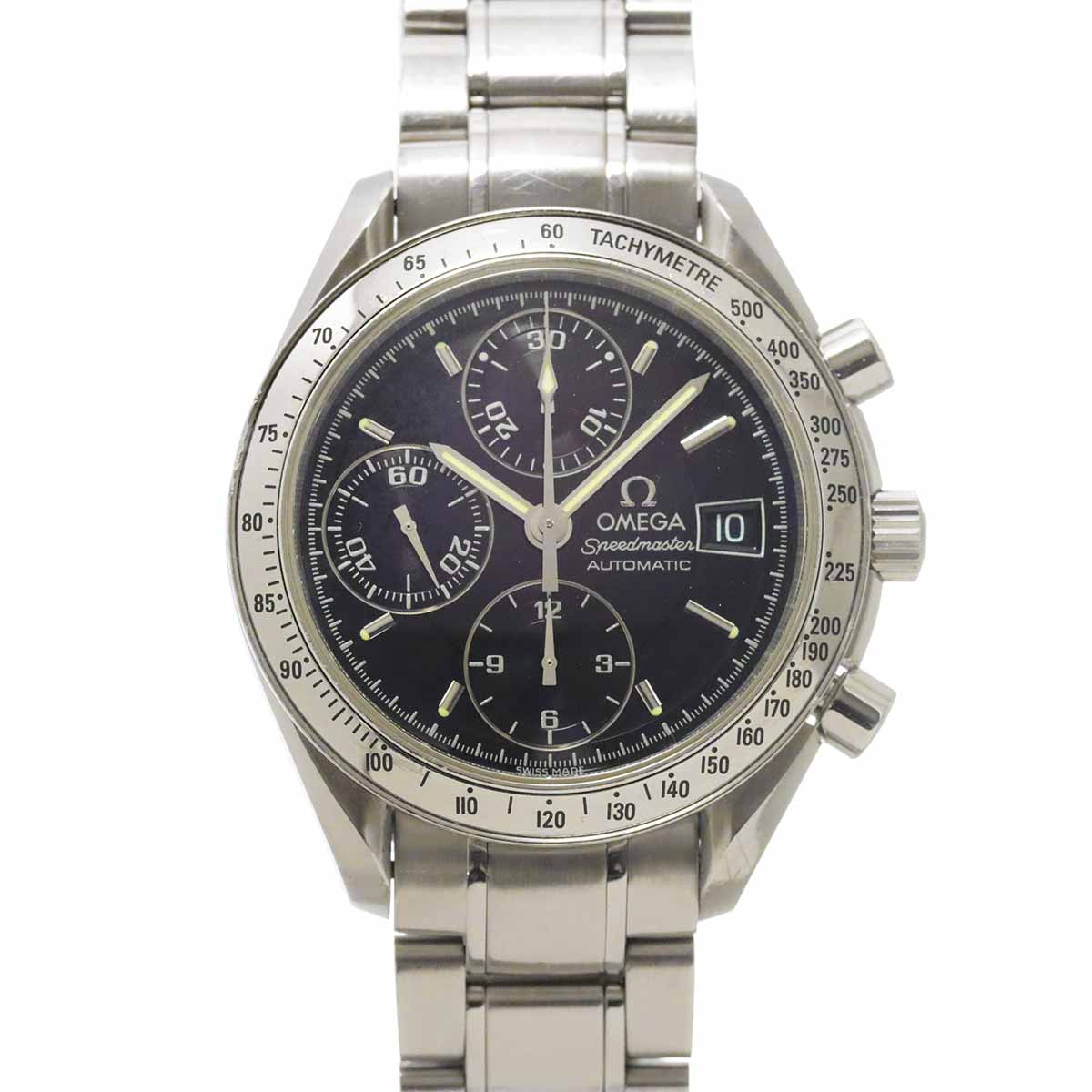Speedmaster Date 3513 50 Chronograph Automatic Black Dial Mens