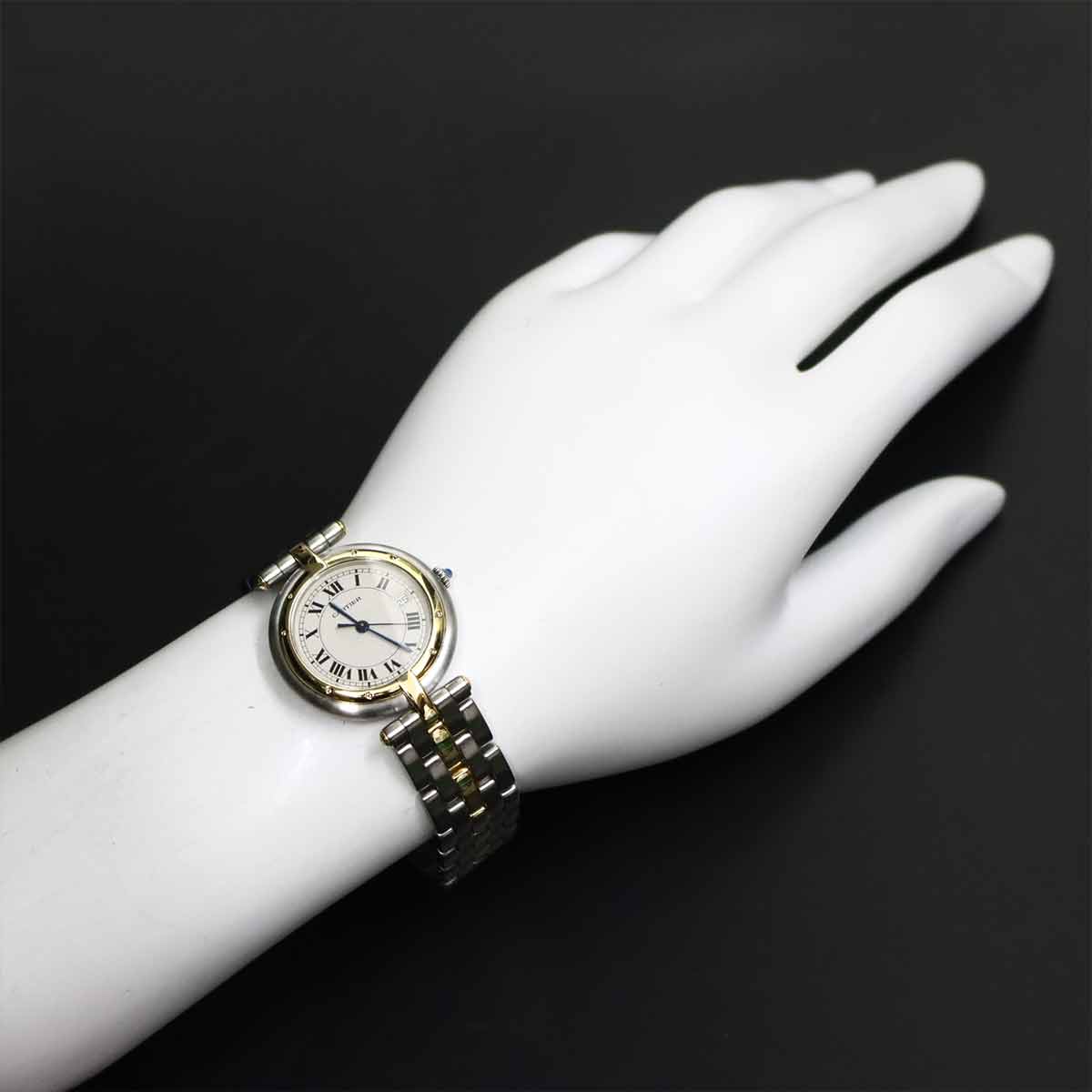 Cartier Panthere Vendome LM Quartz Cream Dial Mens Wrist Watch