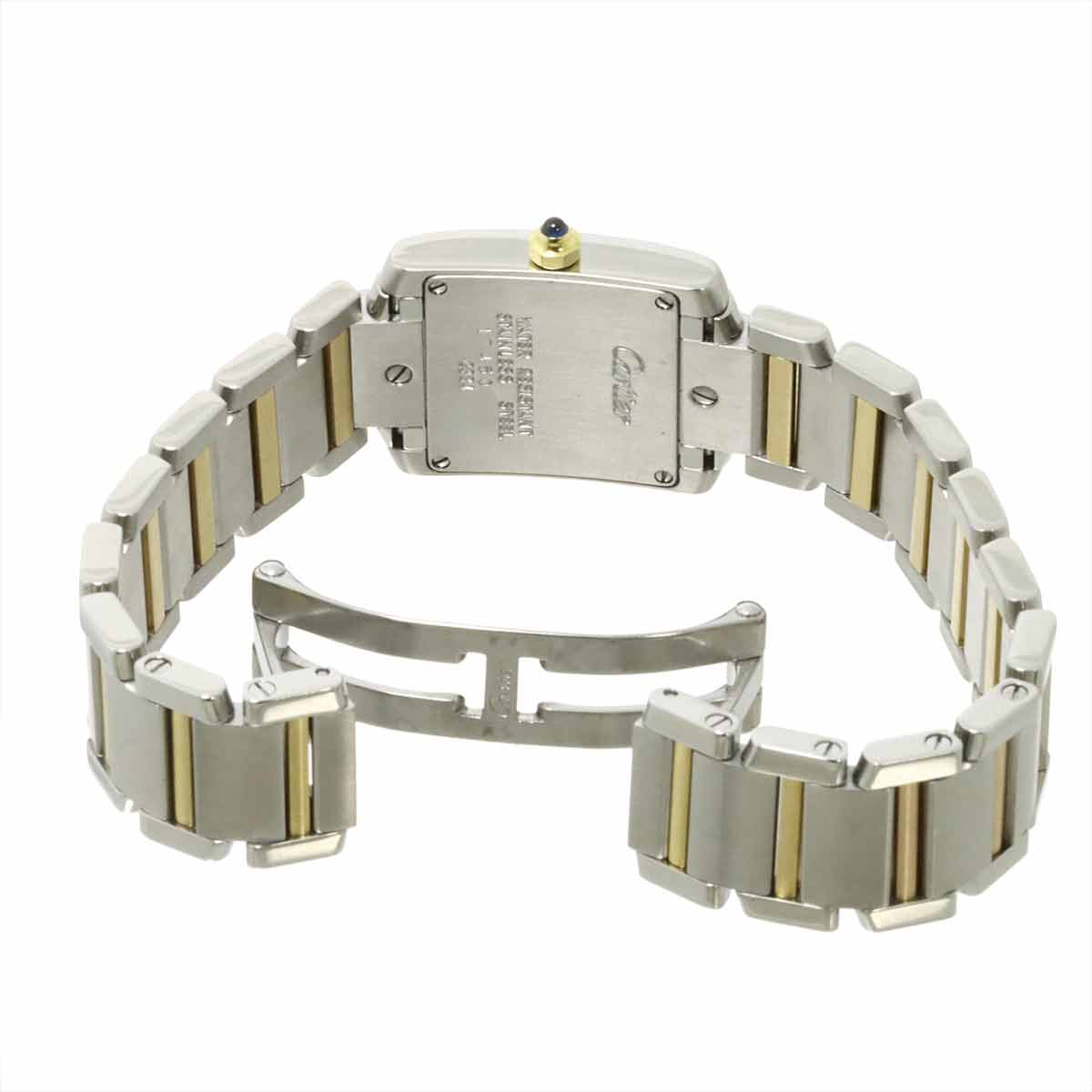 Tank Francaise SM W51007Q4 750 YG Quartz Cream Dial Ladies