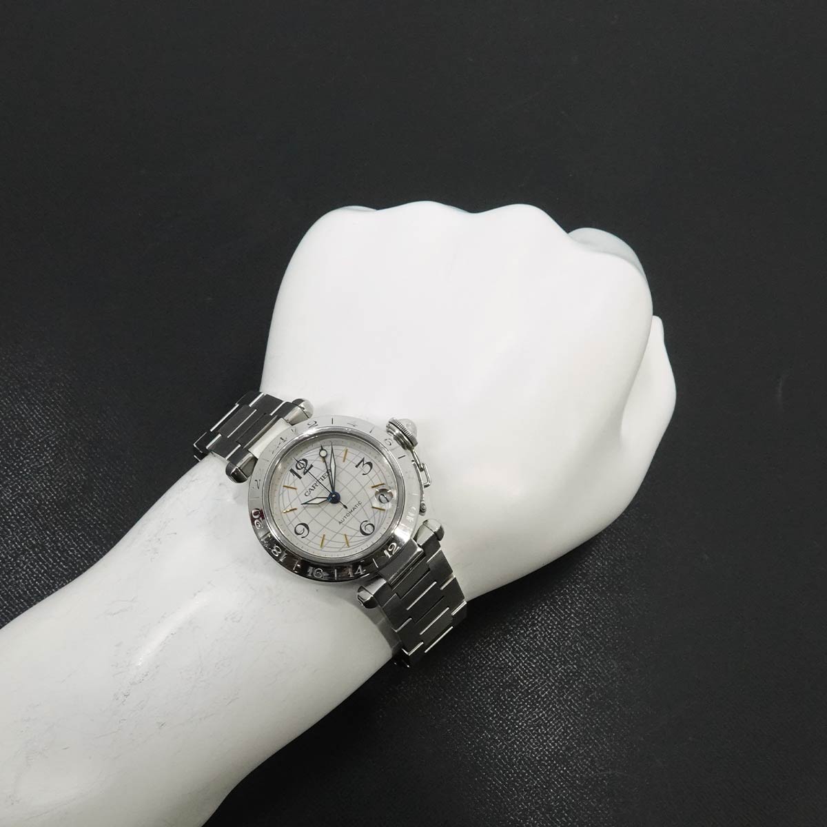 PashaC Meridian GMT W31078M7 Automatic Silver Dial Boys