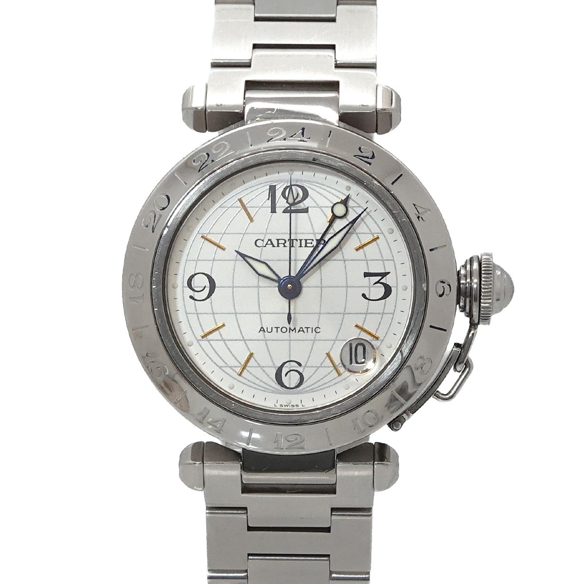 PashaC Meridian GMT W31078M7 Automatic Silver Dial Boys