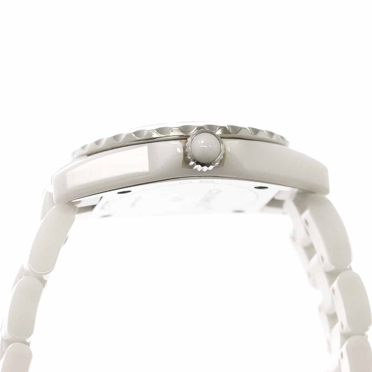 J12 H2570 29mm 8P Diamond Quartz White Shell Dial Ladies Watch