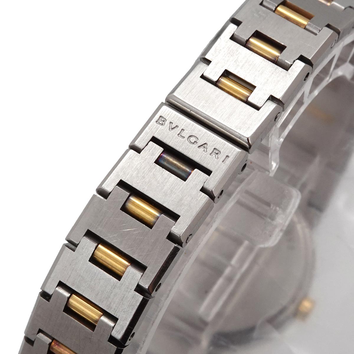 BVLGARIBVLGARI BB26SGD Two Tones YG Black Dial Ladies