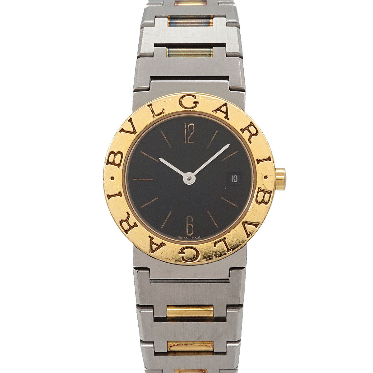 BVLGARIBVLGARI BB26SGD Two Tones YG Black Dial Ladies