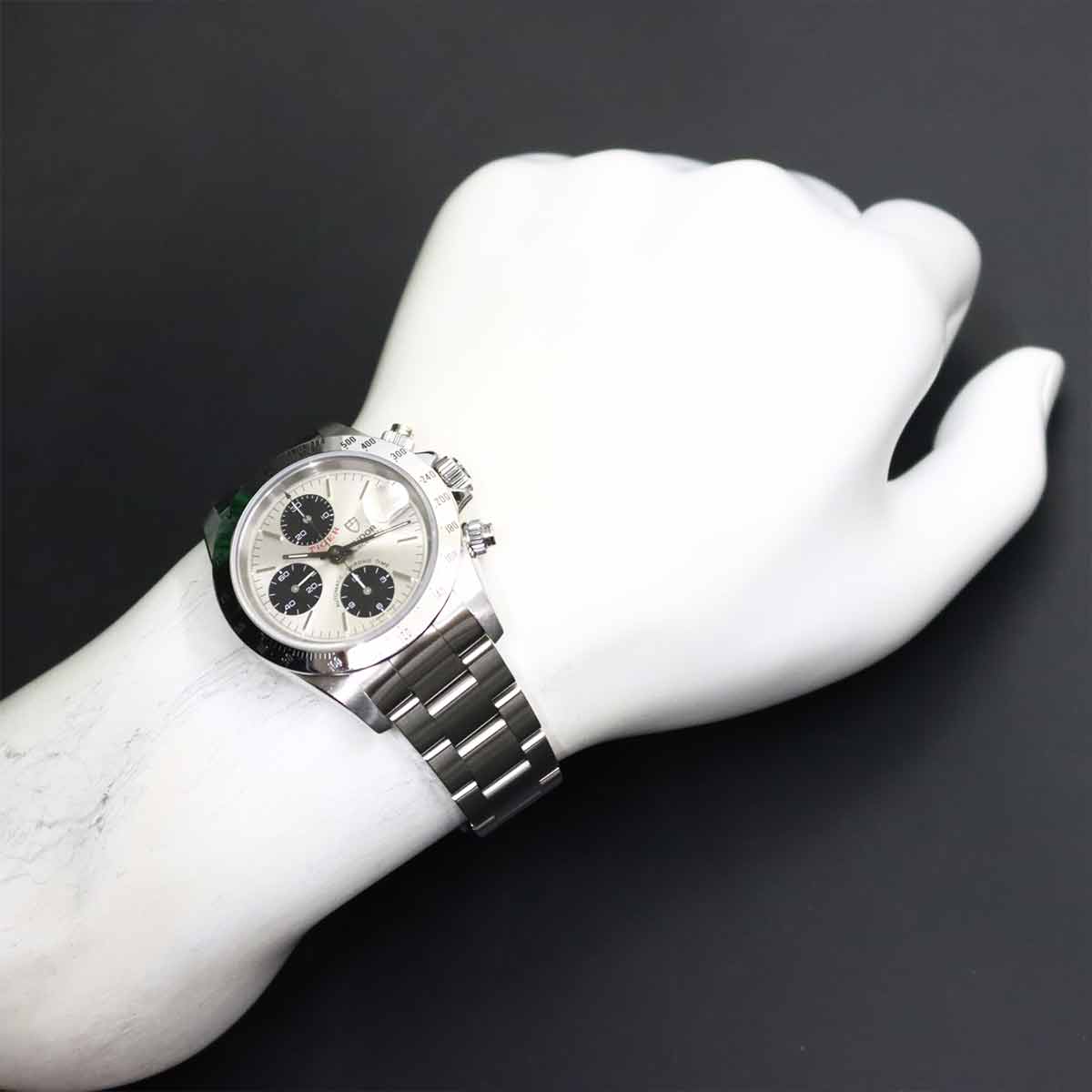 Chrono Time Tiger 79280 Date Automatic Silver Dial Mens Watch