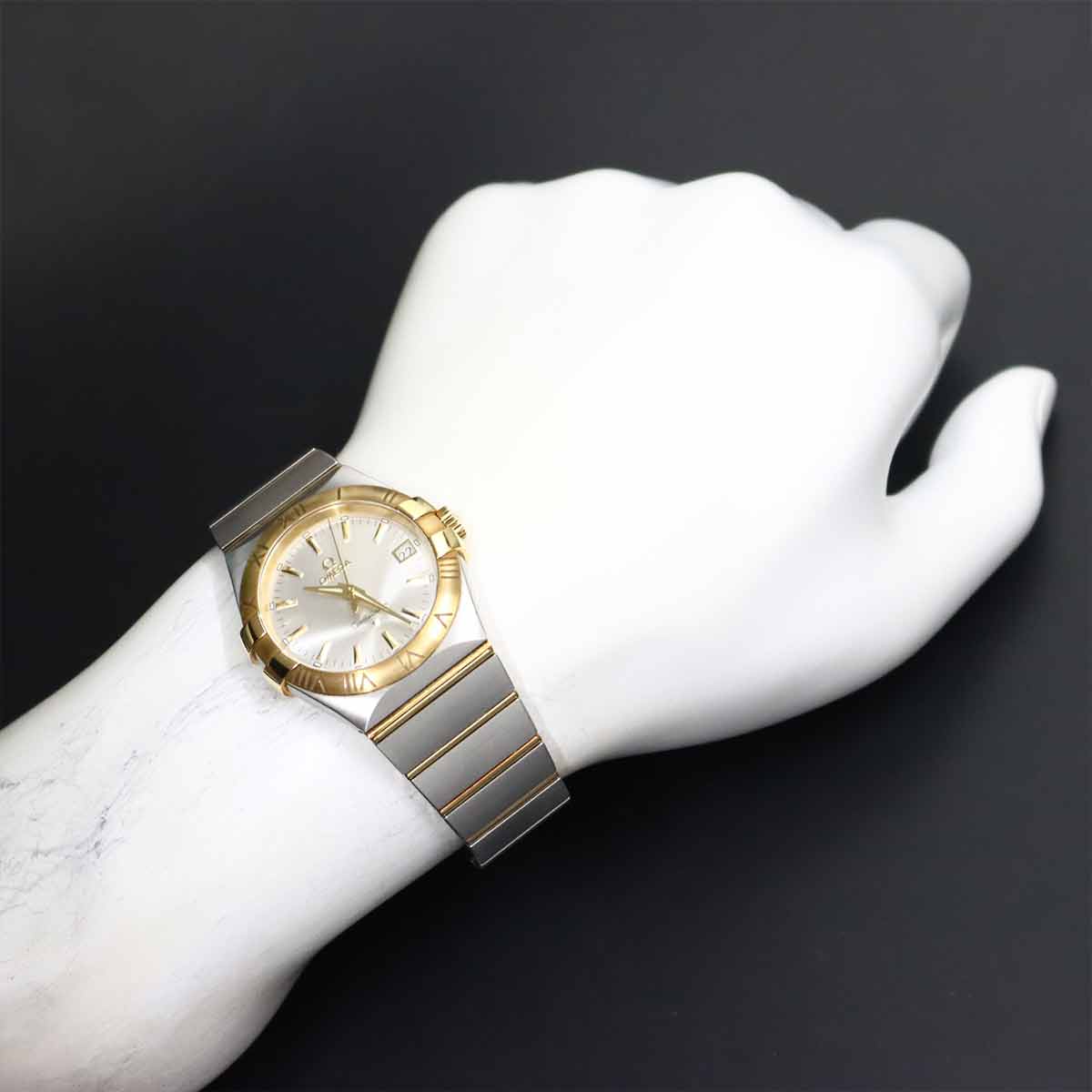 Constellation 123 20 35 60 02 001 K18PG Date Silver Dial